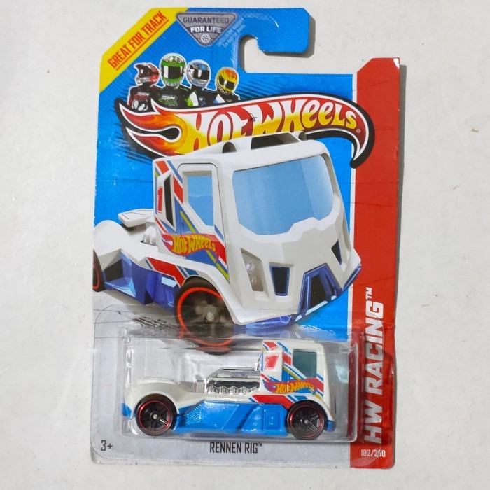 SR99 HW Hot Wheels Rennen Rig putih tampo HW 2013 HW Racing rare