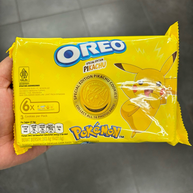 

Oreo Kuning Pokemon Pikachu isi 6 x 27.6 gr ss91