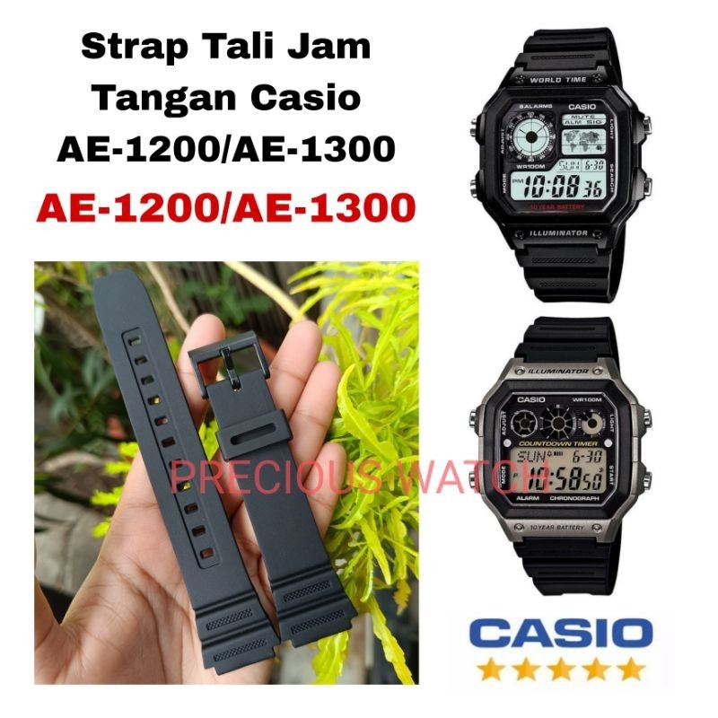 Tali Strap Jam Tangan Casio AE1200 AE1300 AE 1200 AE 1300 AE-1200 AE-1300 original