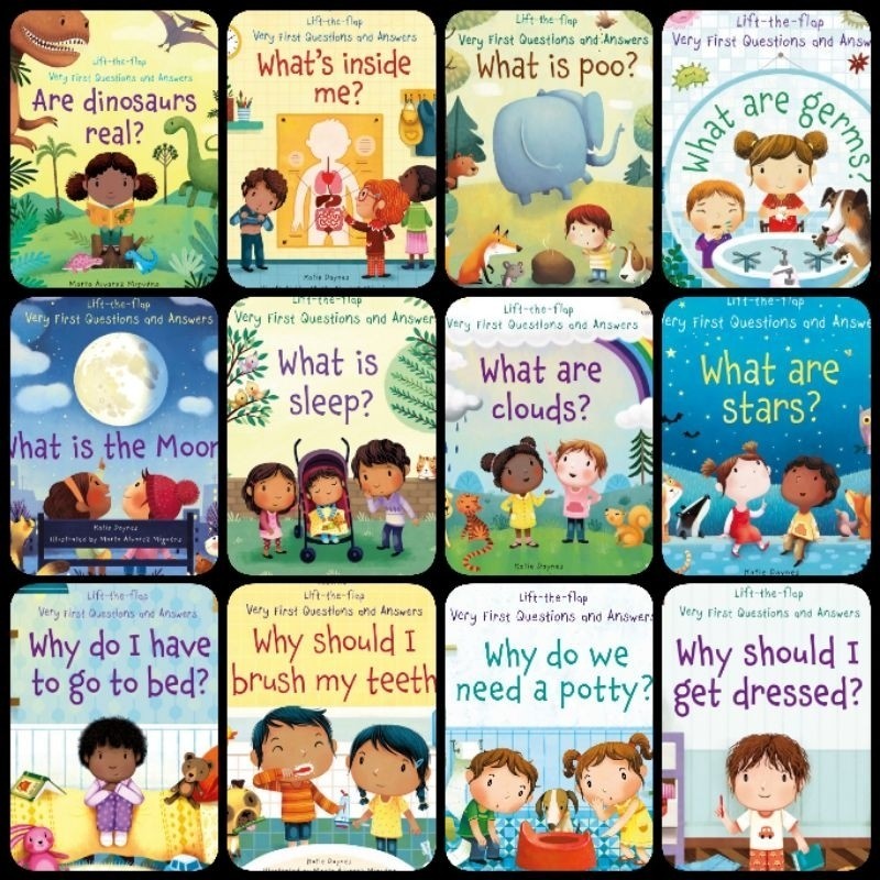[PS] Very First Question and Answer Series Book Dinosaurs Real Inside Me What Are Germs What Is Moon