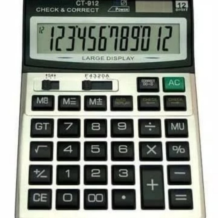 

Kalkulator Citizen CT-912 Besar 12 Digit CT912