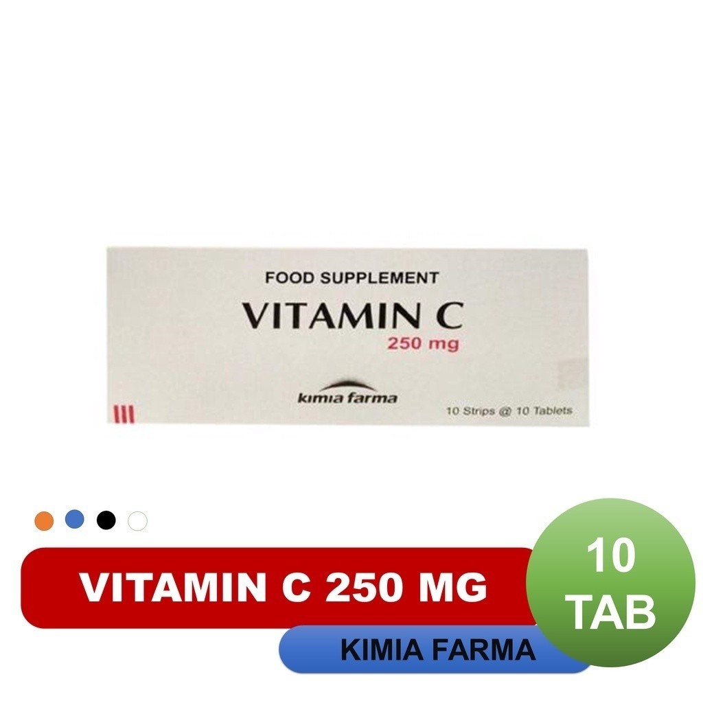 Vitamin C Kimia Farma 250 Mg Strip 10 Tablet