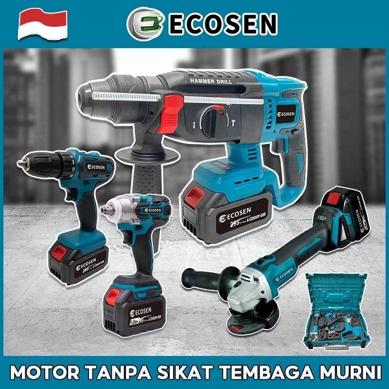 ECOSEN Gerinda Baterai/bor cas/Bor Impact Baterai/Bor Baterai/Mesin Bor Hammer Rotary Litium/Bor Bet