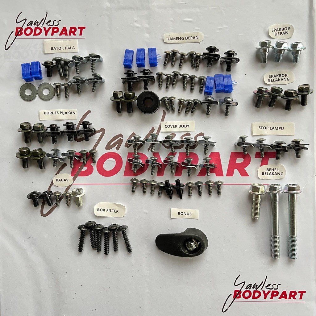 Baut Vario 125 LED Full Set/150 LED Full Set/ Baut Motor Honda Vario 125/150 LED tahun 2015-2018