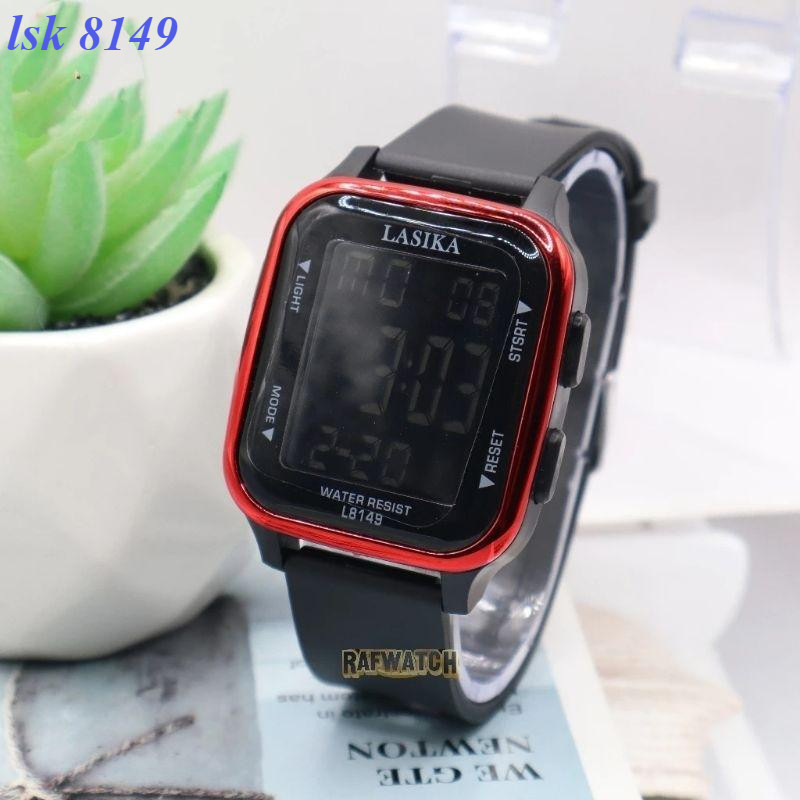 MODEL SEGI,, JAM TANGAN UNISEX CEWE/COWO SD/SMP/REMAJA LASIKA 8149