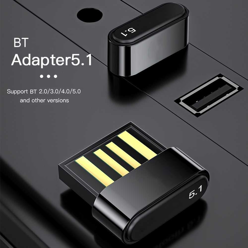 Adaptor Bluetooth 5.1 Dongle for PC Mouse Earphone Speaker