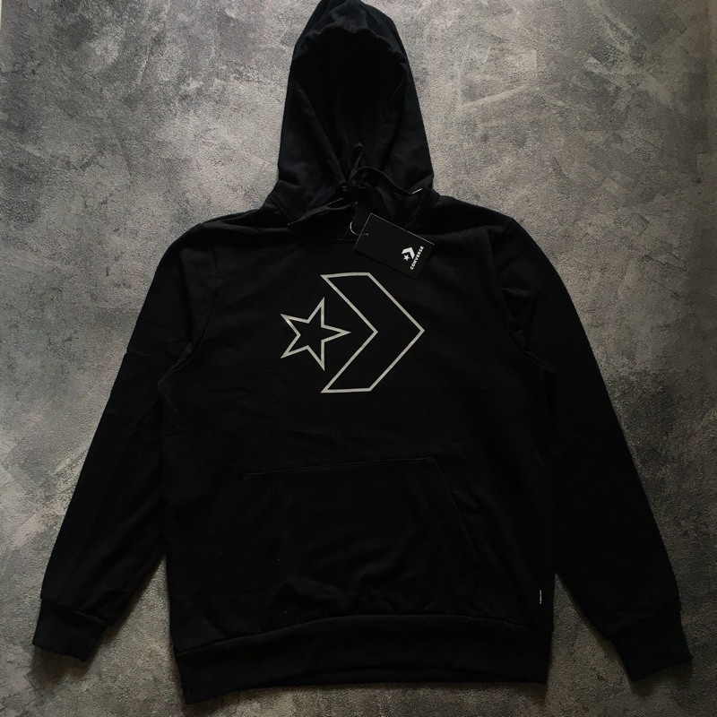 Hoodie black jaket Converse all star mountain club nouva big logo polos pria distro oversize kekinia