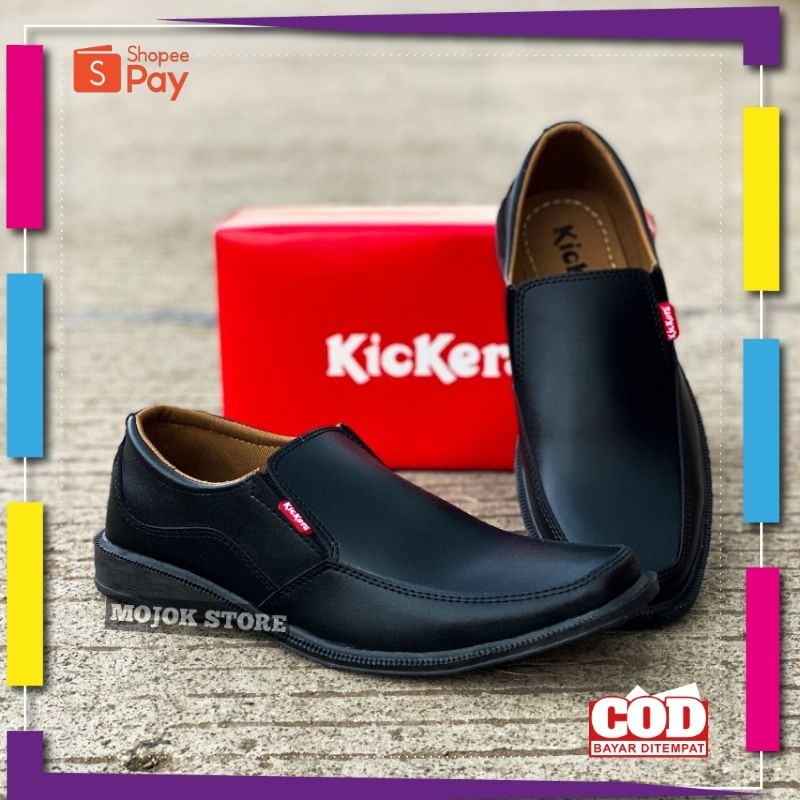 UKURAN SIZE 37 38 39 40 41 42 43 44 45 / SEPATU PANTOFEL PRIA KULIT SEPATU PANTOFEL KICKERS