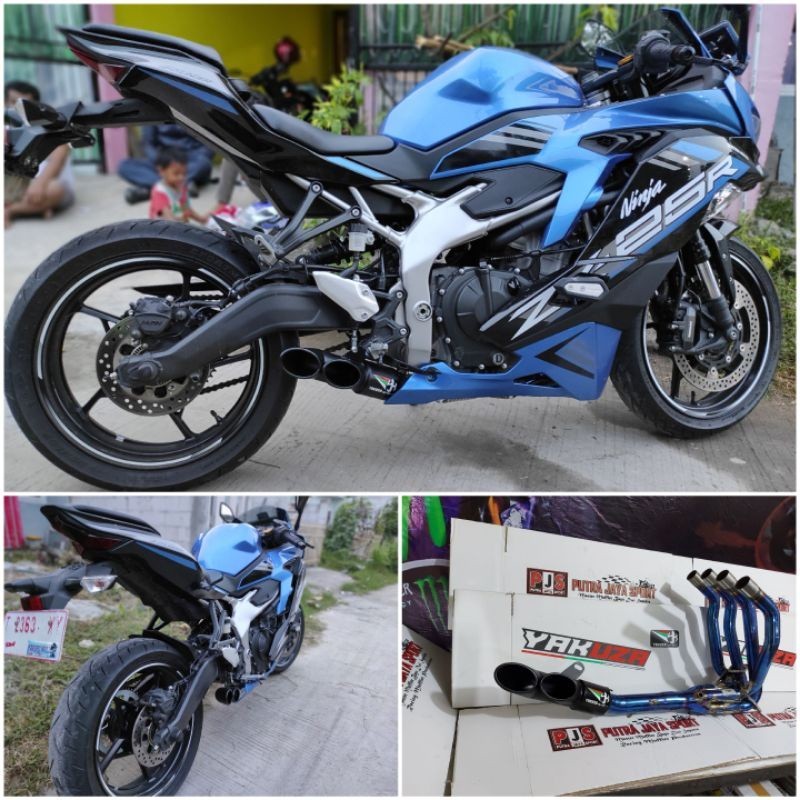 knalpot yakuza gp series for zx25r full system pnp