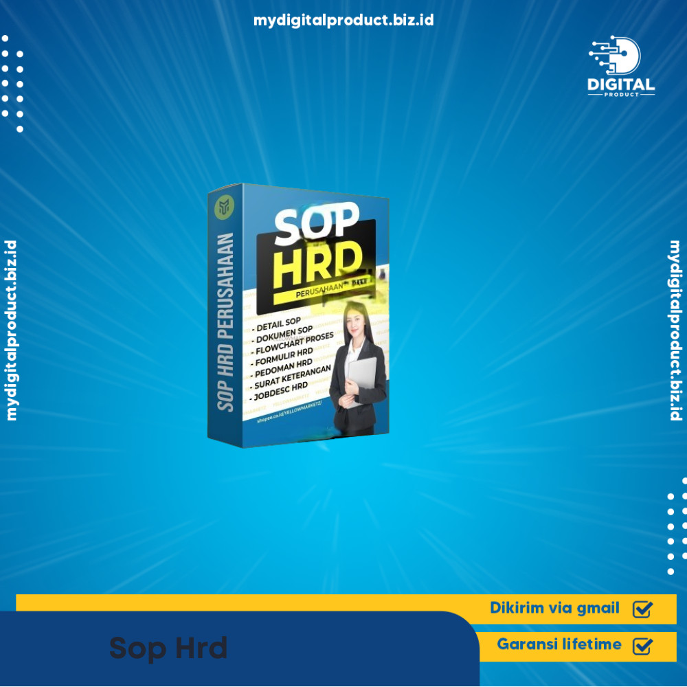 SOP HRD Perusahaan Lengkap Dokumen Sop Detail + Flowchart Proses + Template Form + Dokumen Keteranga