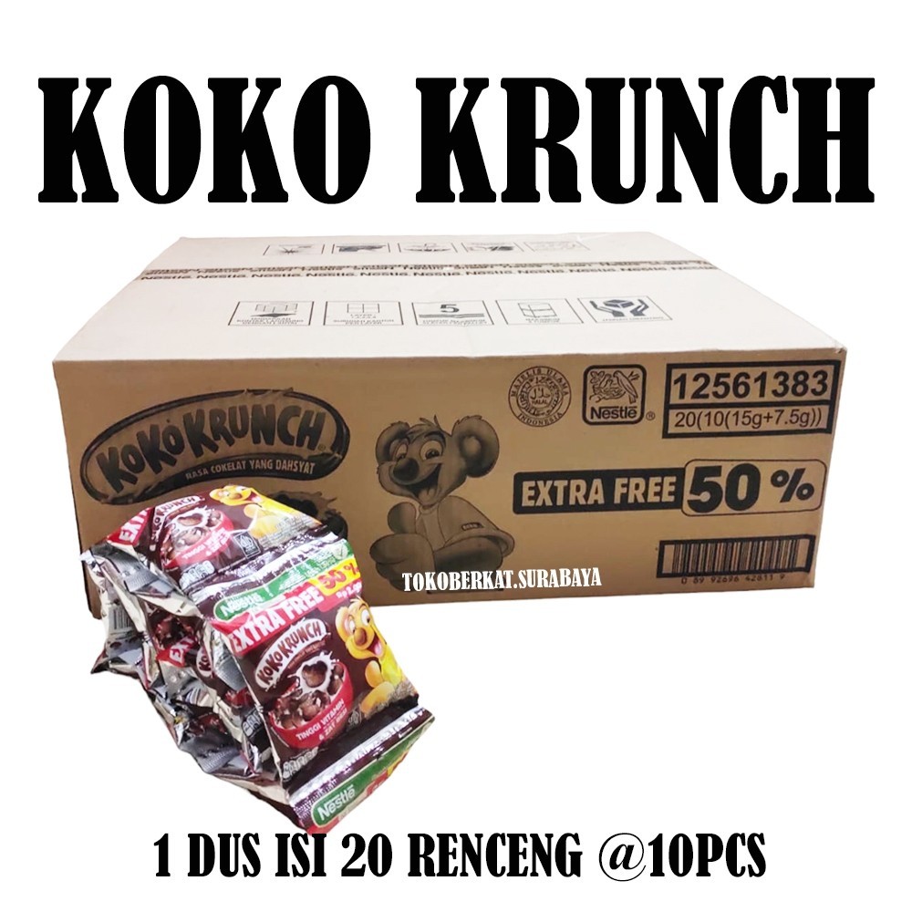 

SEREAL KOKO KRUNCH DUS ISI 20 RENCENG
