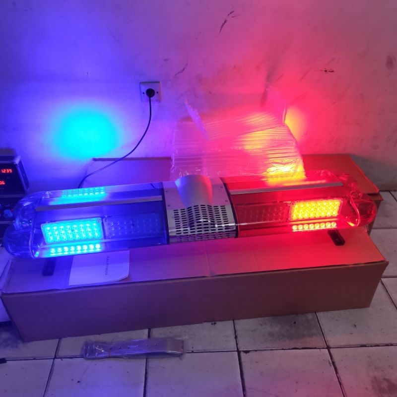 Lampu Patwal Patroli Sirine Ambulance LED SANKEN, Biru- Merah