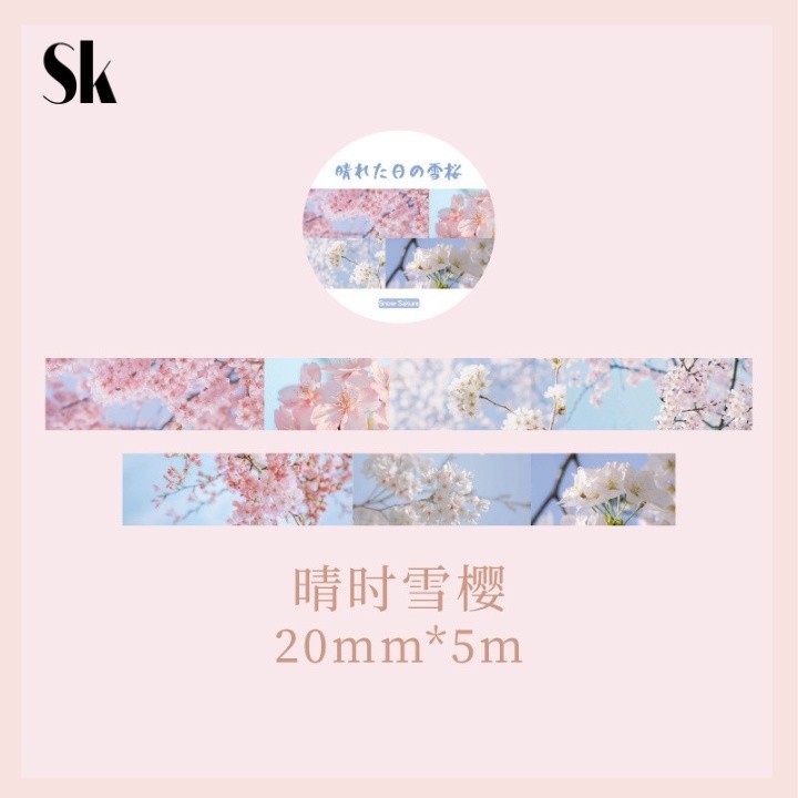 

SKSHOP Washi Tape DIY Cat Blossom Series 1 roll - WT030