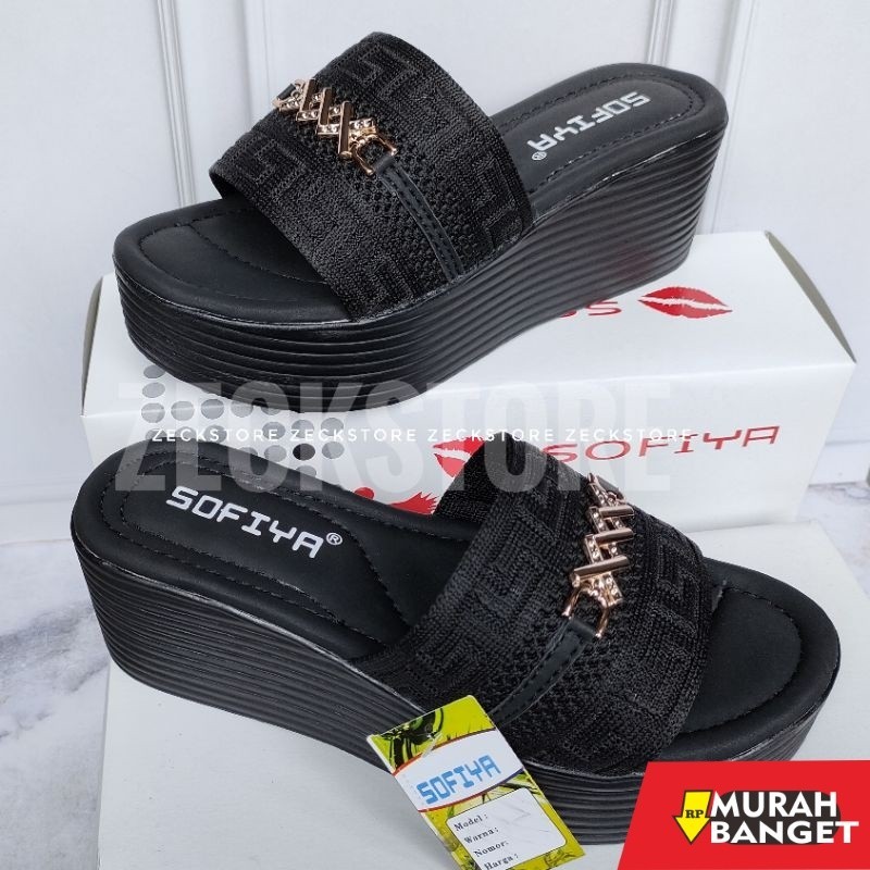 Sepatu pesta cewek- Wedges wanita pesta/wedges slop wanita/wedges mewah/wedges pesta/sandal wanita m