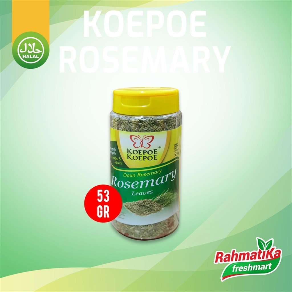 

Koepoe Koepoe Daun Rosemary Leaves 53 gr (Bumbu Dapur)