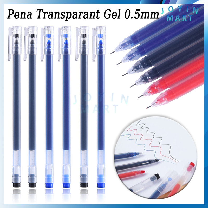 

Pena Transparant Gel 0.5mm/Gel Cair PenaPena/Bolpoin Pena Pulpen Tinta/Pena Gel Alat Tulis