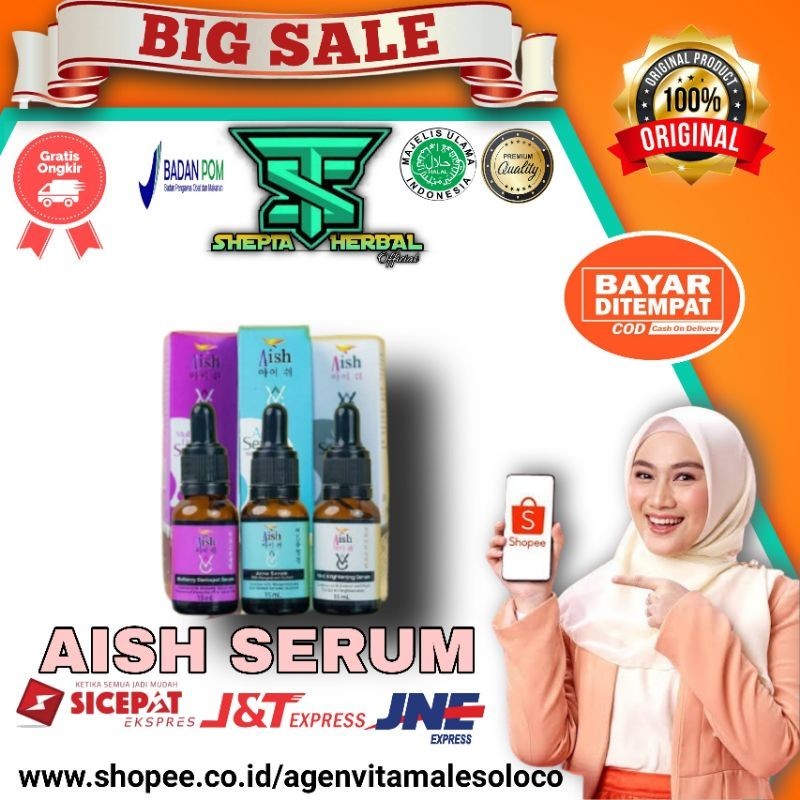 AISH PAKET AISH  AISH SERUM ACNE/ DARK SPOT/ BRIGHTENING / FACIALWASH