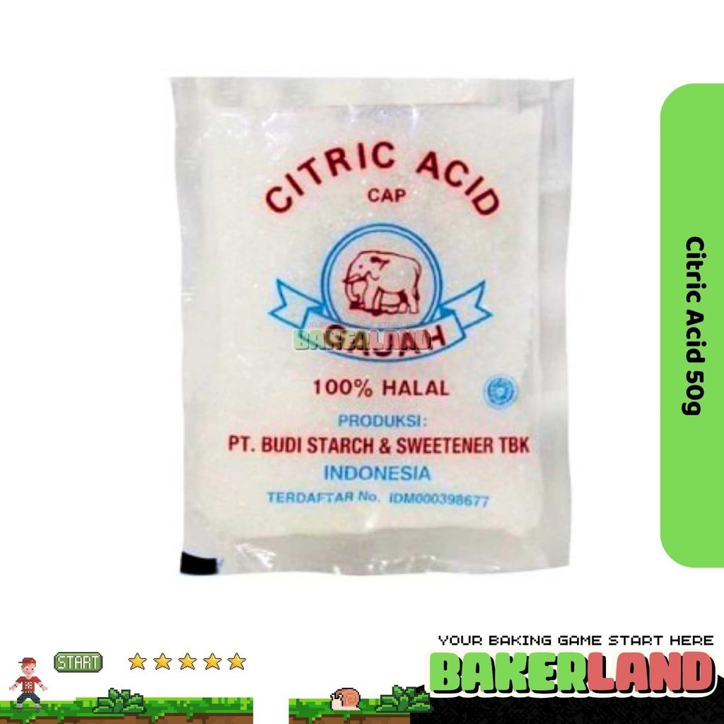 

Citric Acid 50gram / Citrun / Citrun Cap Gajah