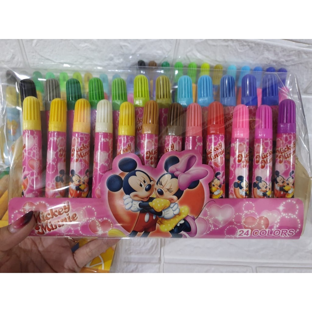 

Spidol warna / Spidol warna 24pcs / Spidol 24 warna/spidol anak