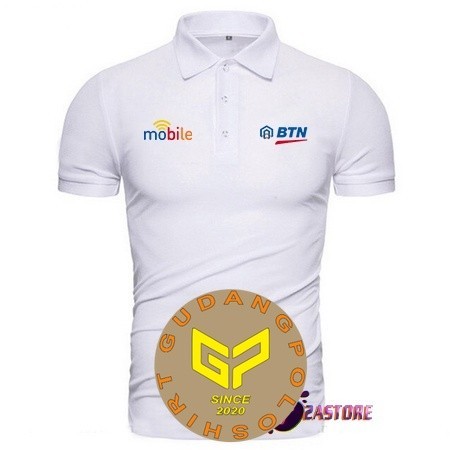 Kaos kerah model polo Baju T-shirts BANK BTN MOBILE BANKING - 01 Gpoloshirt _PLAYMORESHOP