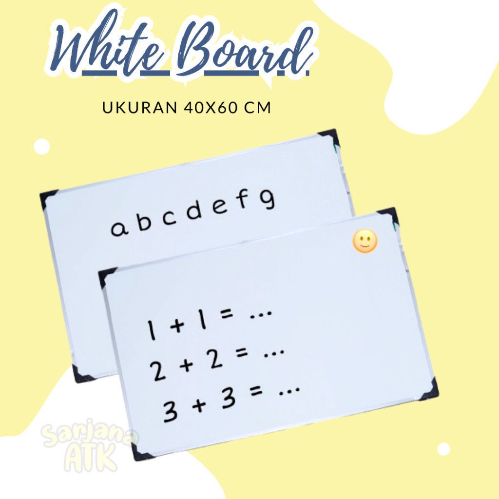 

Papan Tulis Whiteboard / WhiteBoard 40x60