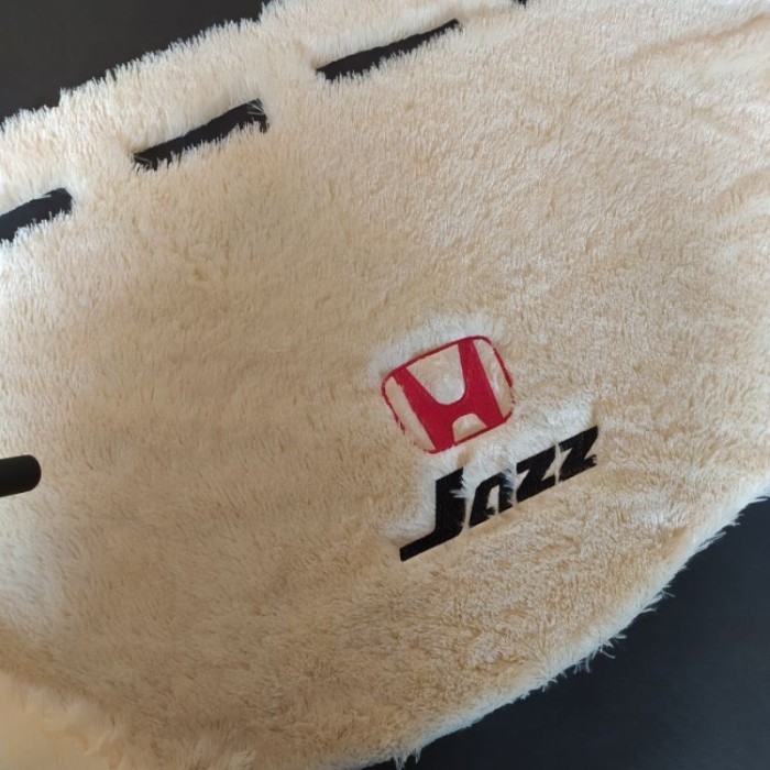 cover dashboard honda JAZZ 2014-2021 mobil type GK5 bulu bordir 3D-krm FREE Tempat Tisu Bulu