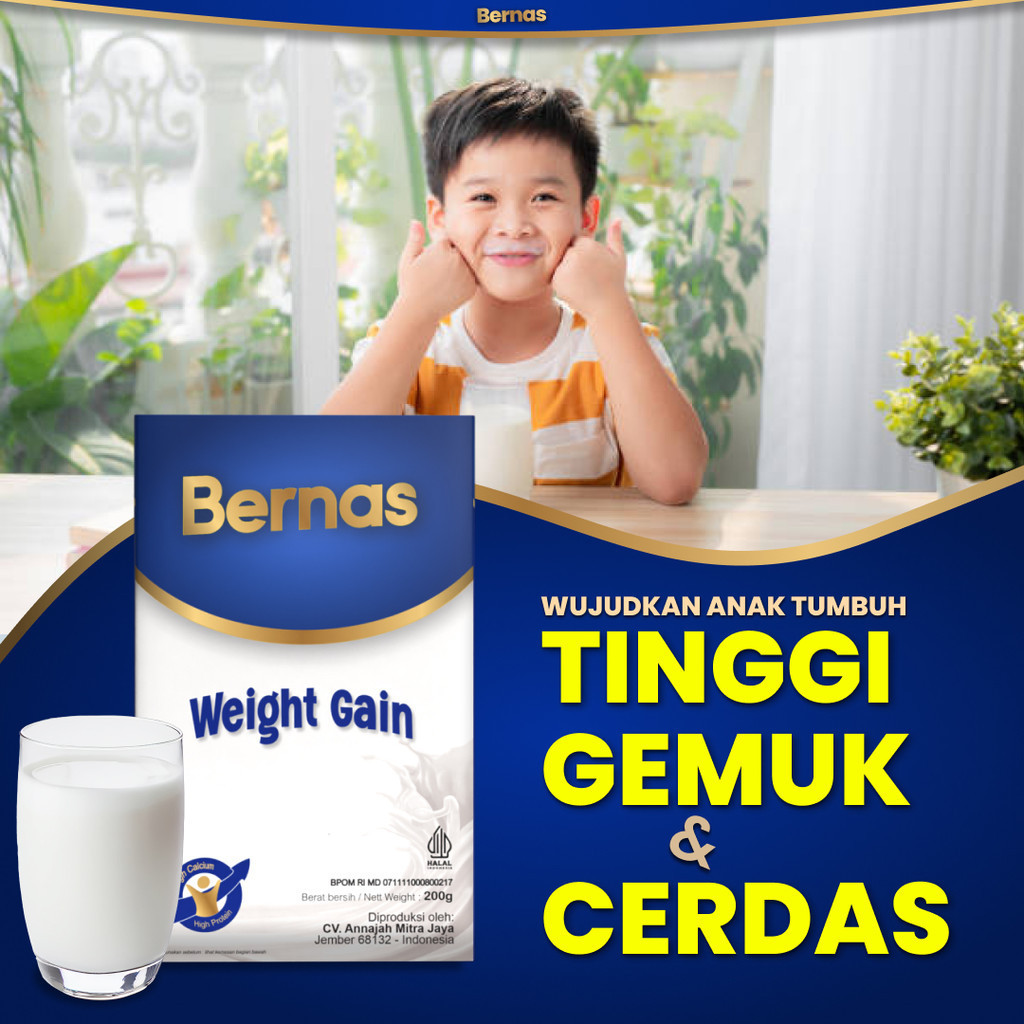 

BEST SELLER Susu Bernas Vitamin Penambah Berat Badan Nafsu Makan dan Tinggi Badan Anak Usia 2 Tahun sampai Remaja