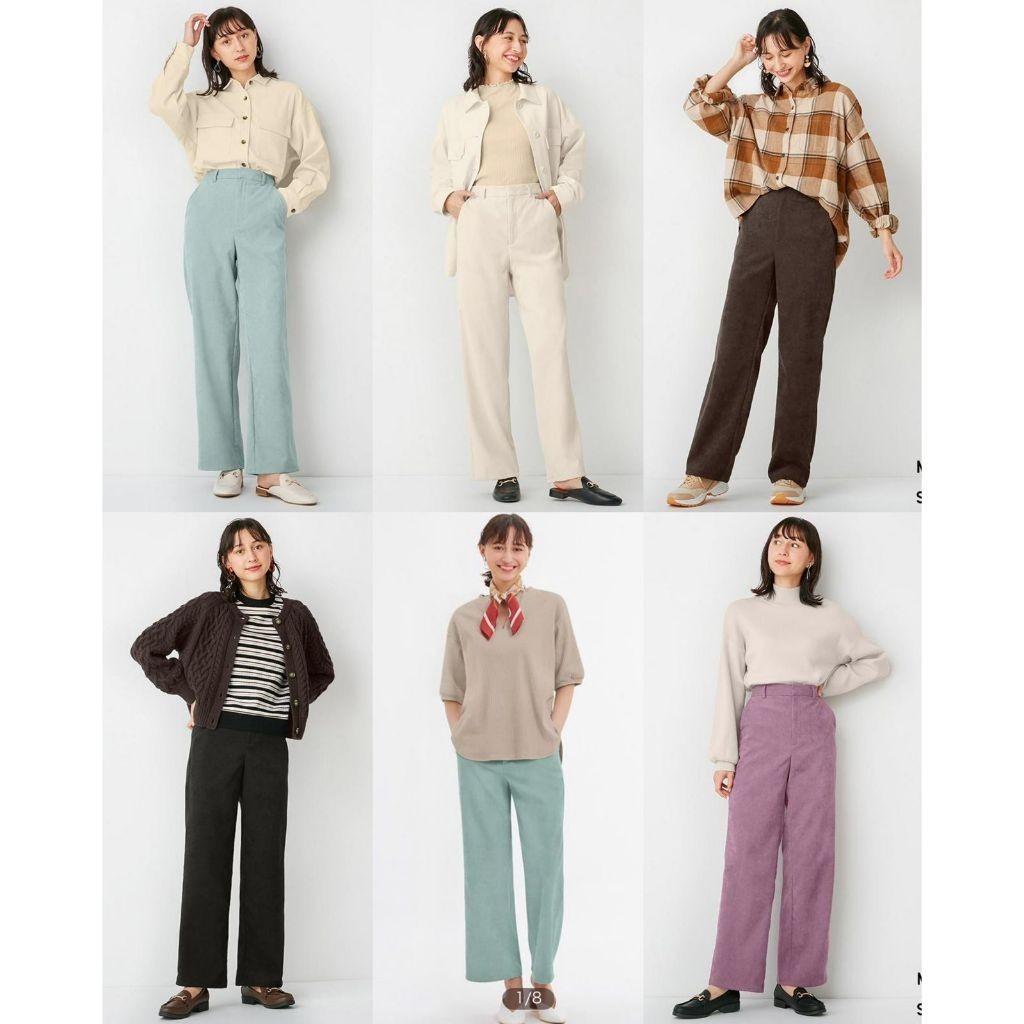 GU Uniqlo Corduroy Straight Pants