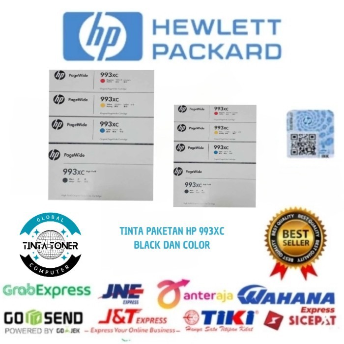 TINTA PAKETAN PLOTER HP 993XC BLACK DAN 993XC COLOR ORIGINAL