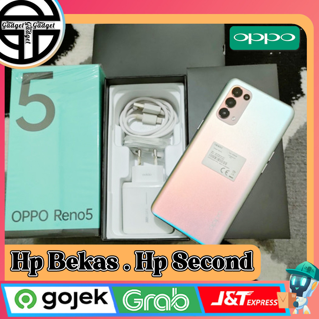 Oppo Reno 5 4G | 5G Ram 8 Rom 128GB Second Original Resmi Indonesia