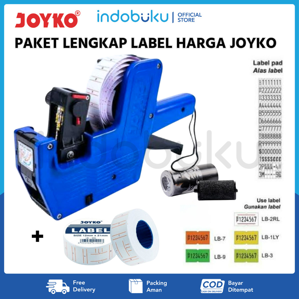 

Labeller Paket Lengkap Joyko Paket Murah Alat Label + Kertas Label Harga Joyko