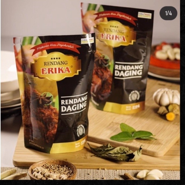 

Rendang Daging Erika 250 gr Cemilan Khas Kuliner Minang