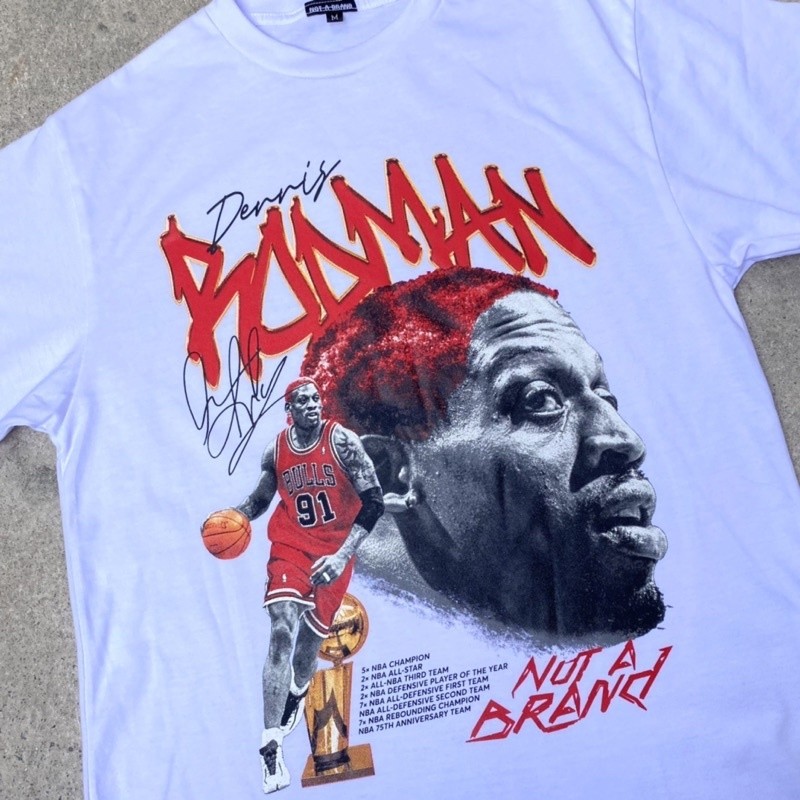 original design DENNIS RODMAN NOT A BRAND Cotton Unisex T-shirt