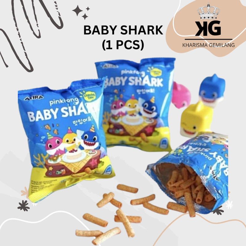 

KG - BABY SHARK 30G (1 PCS) Snack Chiki Rasa Asin Dewasa Anak Murah