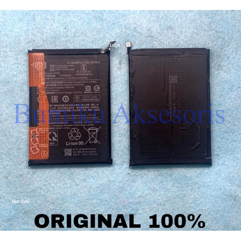 BATERAI BATTERY BATRE BATERAY BN62 XIAOMI REDMI 9T / POCO POCOPHONE M3 ORIGINAL COPOTAN