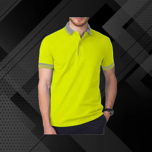 KAOS POLO SHIRT LENGAN PENDEK KERAH KOMBINASI BAJU PRIA WANITA POLOS WARNA HITAM PUTIH COKLAT KUNING