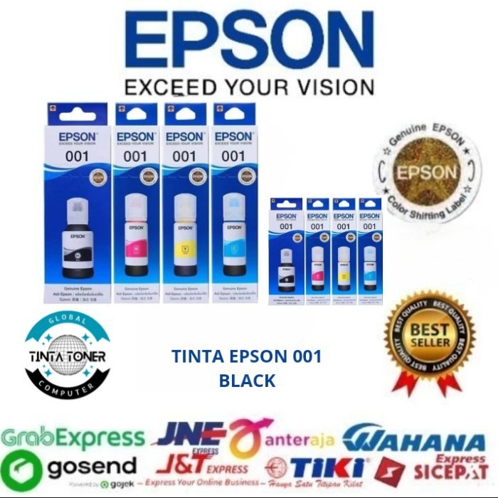 TINTA EPSON 001 BLACK ORIGINAL