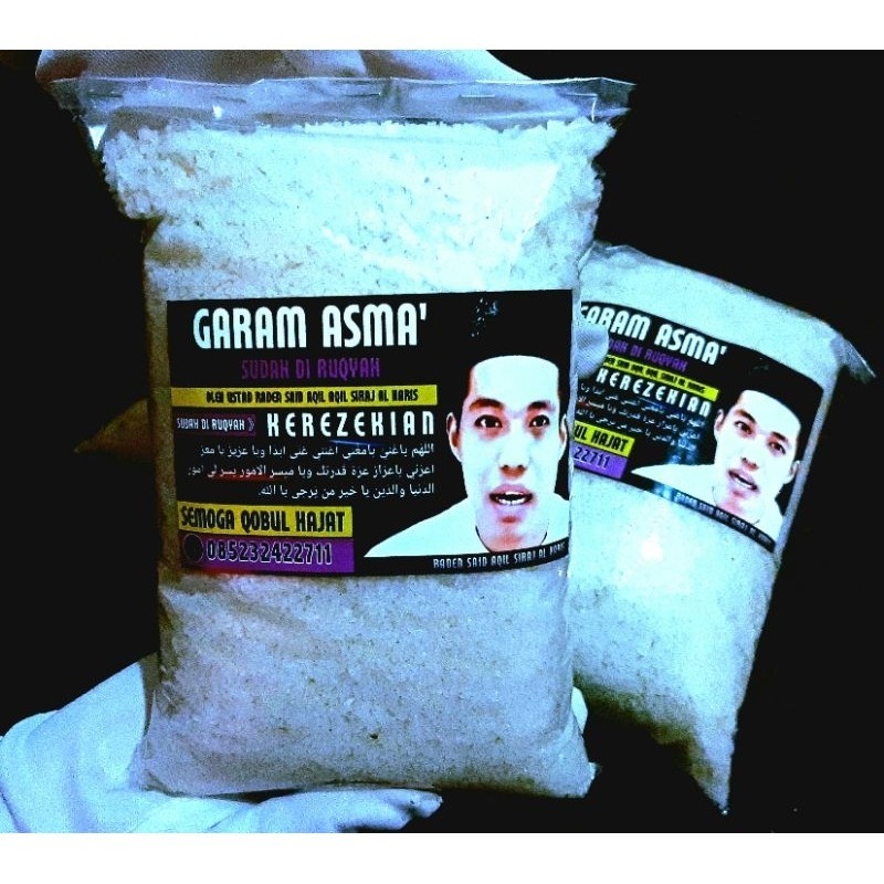 

Garam Asma' (1 Kg) Sudah Di Ruqyah Khusus Untuk KEREZEKIAN