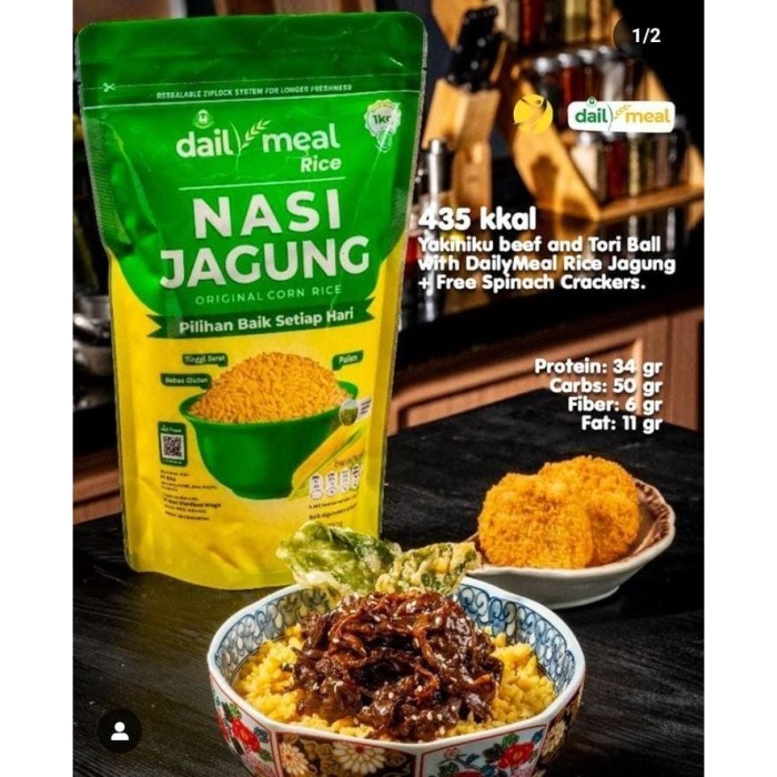 

Promo Termurah - sukron_86 Daily Meal Rice Nasi Singkong / Nasi Jagung 1 Kg - Nasi Jagung