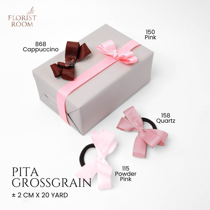 

Pita Grossgrain ±2cm x 20yard -Ribbon -Kado -Pita kado - 305 Lt. Blue