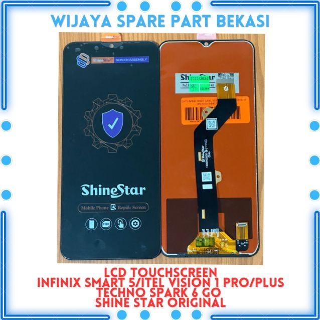 LCD TOUCHSCREEN INFINIX SMART 5/ITEL VISION 1 PLUS/PRO/TECHNO SPARK 6 GO SHINE STAR ORIGINAL BLACK