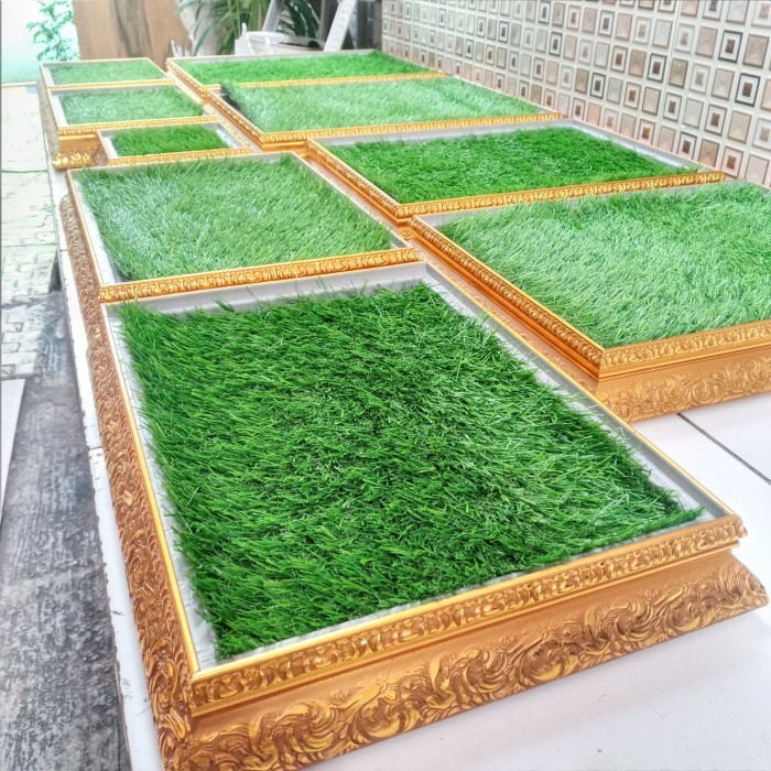 1 set Rumput Sintetis Kotak Hantaran 4 ukuran - S