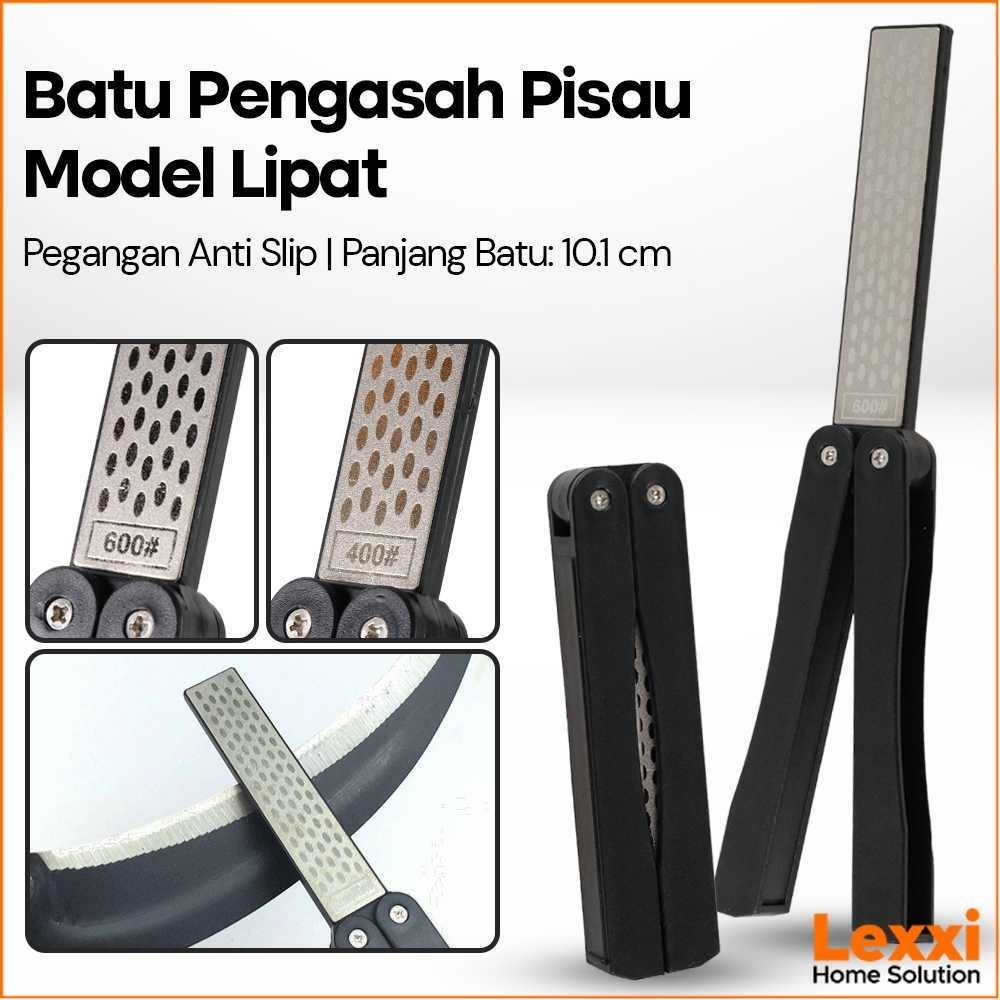 Batu Pengasah Pisau Model Lipat DMD Asah Pisau Anti Slip - DM-10CM