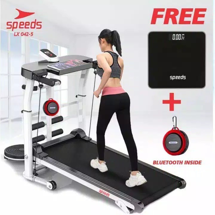 TREADMILL MANUAL LARI ALAT FITNESS INDOOR MULTIFUNGSI TREADMILL 7 IN 1 042-05 SPEEDS