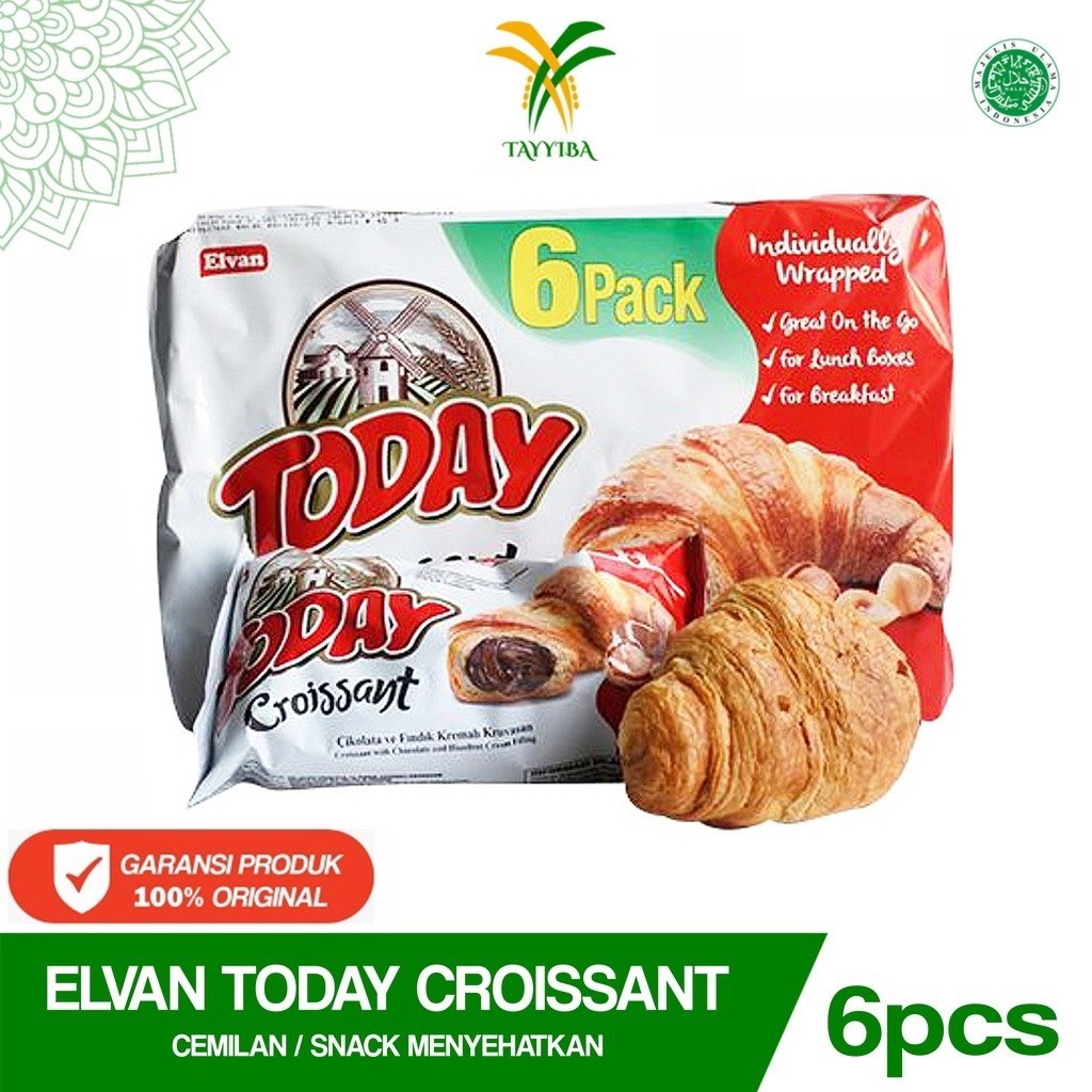 

Elvan Today Croissant Pack Isi 6 Roti Turki Original Oleh Oleh Haji Umrah