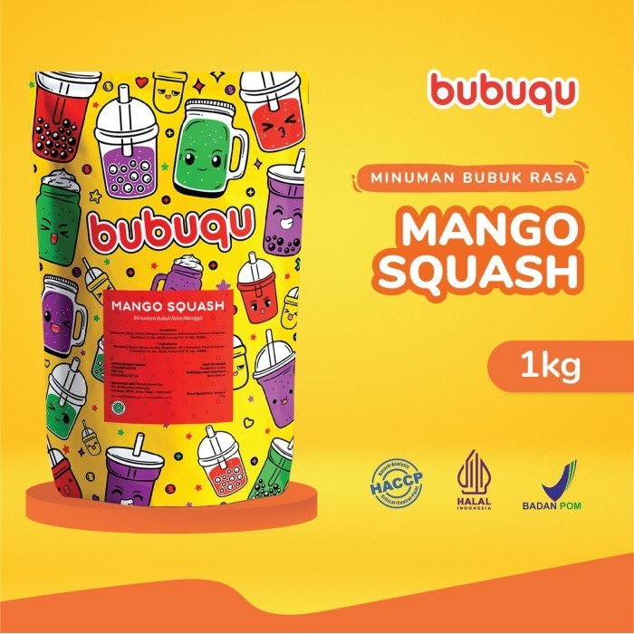 

[Aneka Rasa] Mango Powder Drink Bubuqu 1 Kg - Minuman Bubuk Mangga