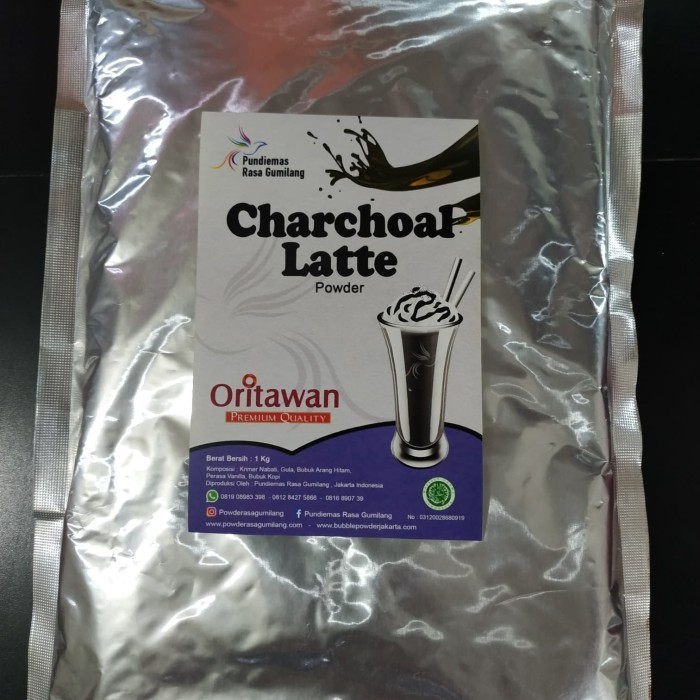 

[Ready] Charcoal Latte Powder