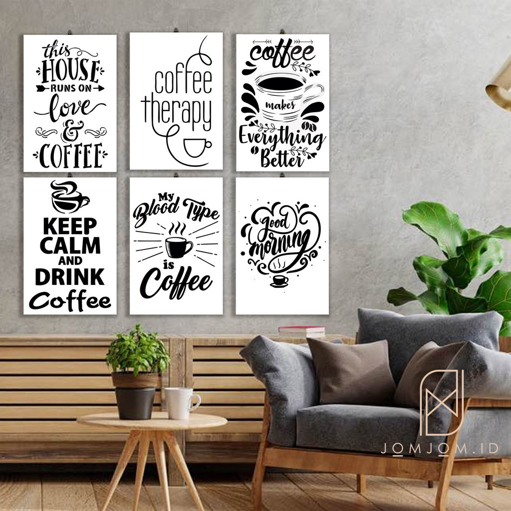 HIASAN DINDING QUOTE MOTIVASI KOPI WALLDECORE HIASAN DINDING PAJANGAN POSTER KAYU QUOTE MOTIVASI COF