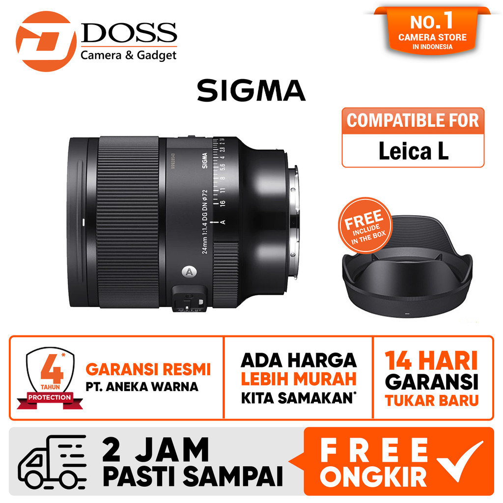 Sigma 24mm f1.4 DG DN Art Lens for Leica L Sigma 24 mm f/1.4