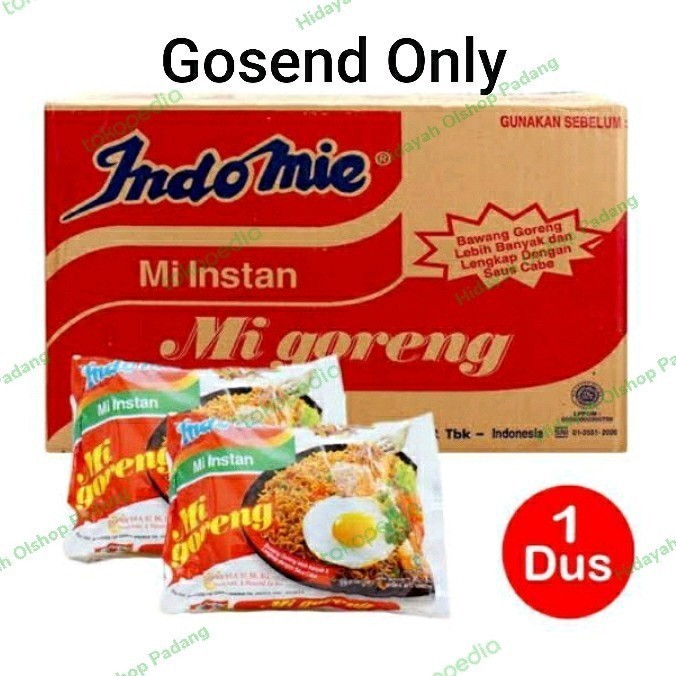 

Indomie Goreng Per dus isi 40 pcs (Khusus Gosend)